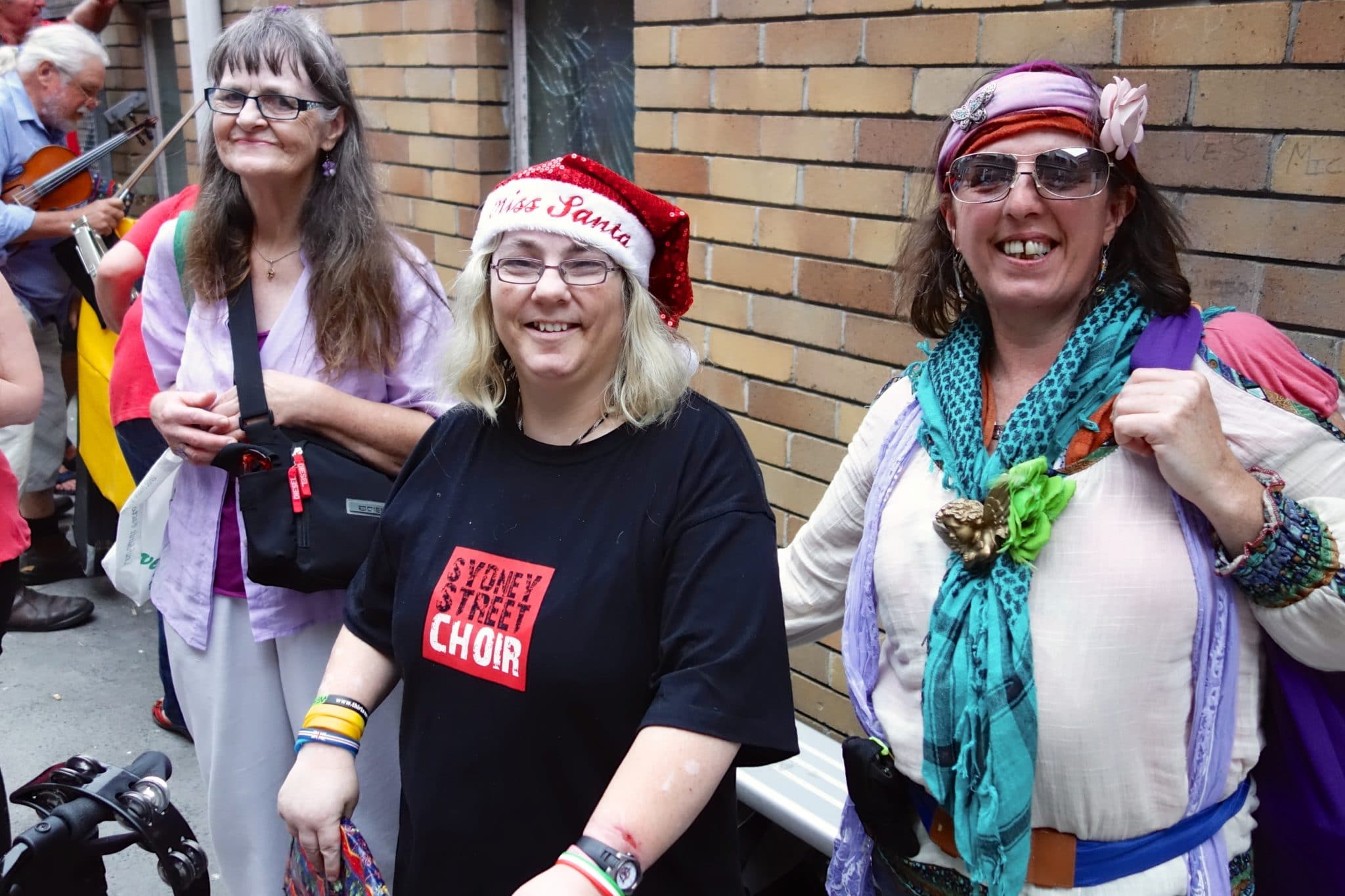 Members of the Sydney Street Choir who entertained the seventy guests before the dinner