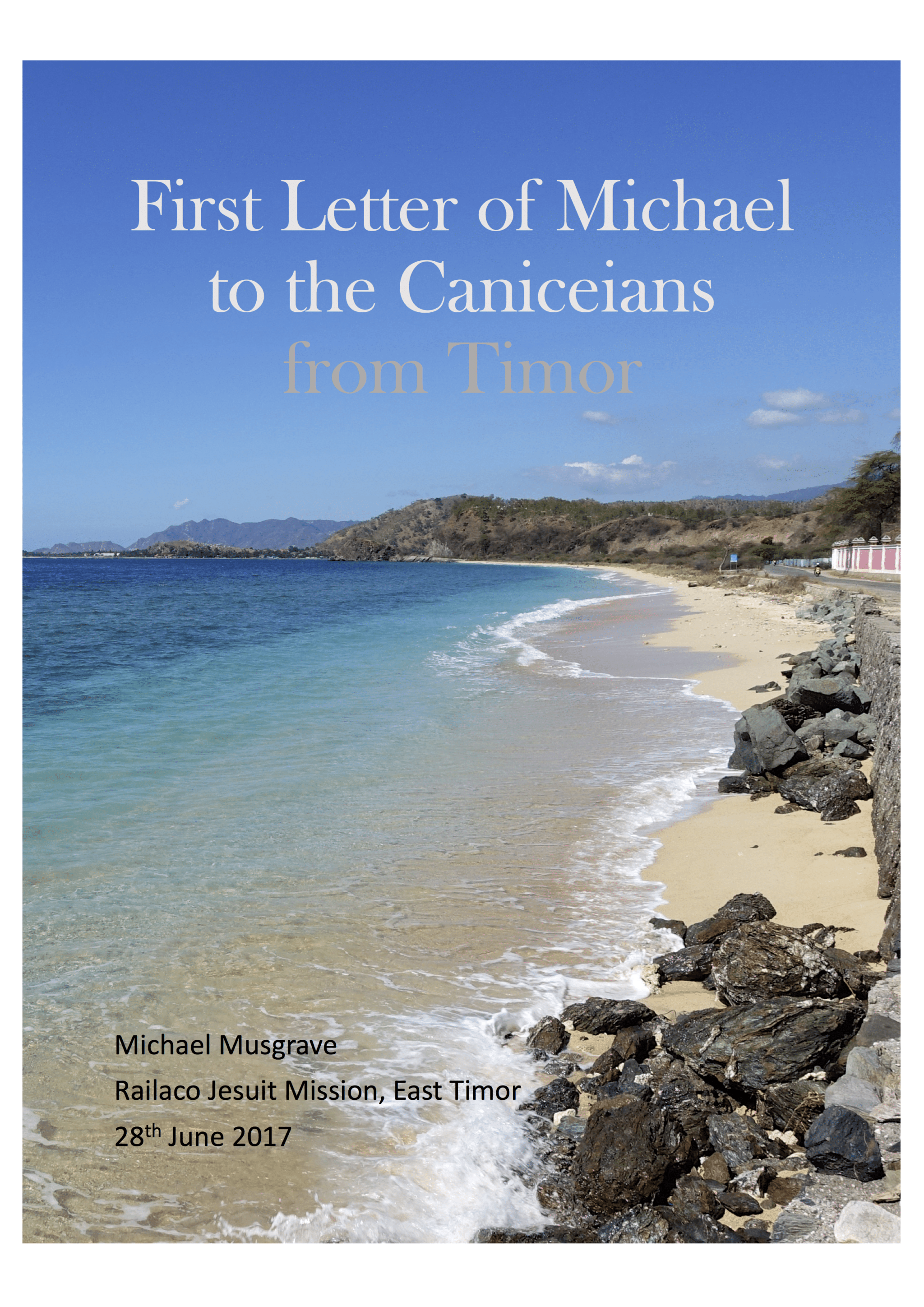 First Letter from Michael -cover to report