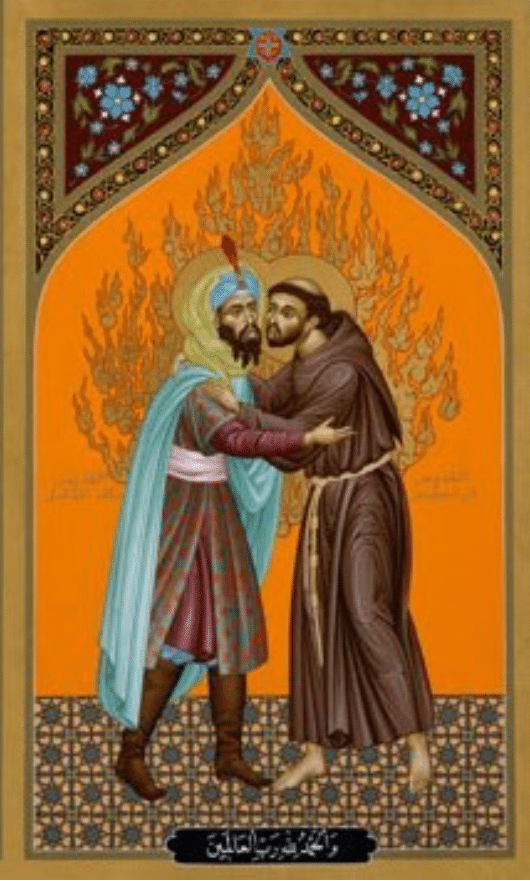 St Francis of Assisi and Sultan Malik-al-Kamil parted as brothers